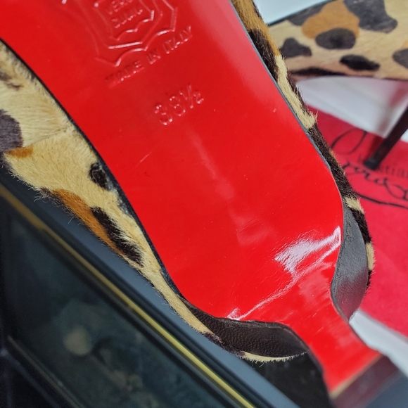 AUTHENTIC CHRISTIAN LOUBOUTIN LEOPARD HEELS - Picture 4 of 8